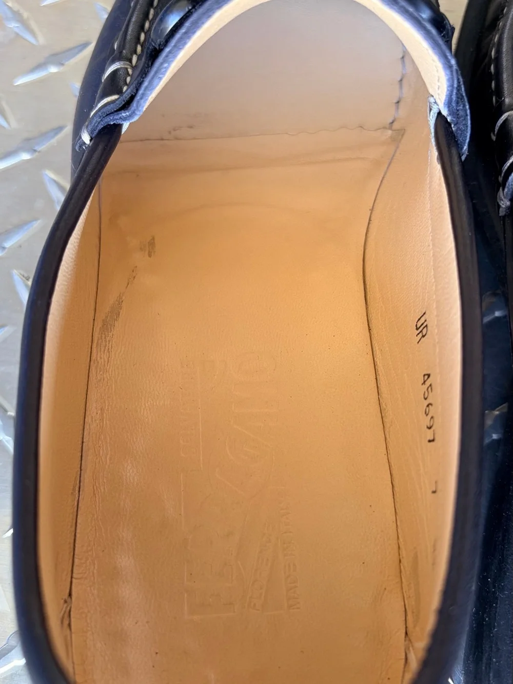 Salvatore Ferragamo Black Leather Horsebit Loafers
